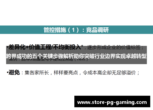 跨界成功的五个关键步骤解析助你突破行业边界实现卓越转型